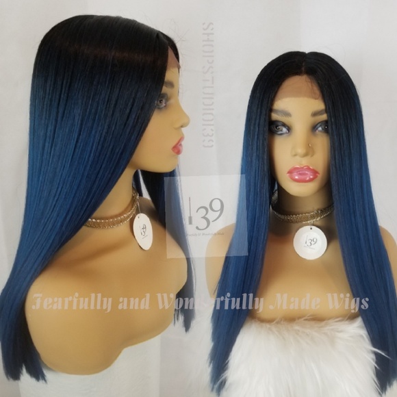 Gene is a sexy blue lace front wig perfect for all main image 4